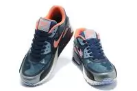 femmes nike air max 90 premium casual 2019U premium tape new style france bleu orange